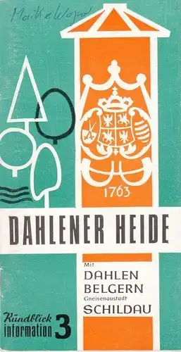Buch: Die Dahlender Heide, Müller, Manfred. Rundblick Information, 1981