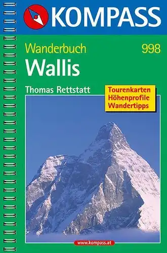 Buch: Wanderbuch Wallis, Rettstatt, Thomas, 2003, Kompass-Karten, gebraucht, gut