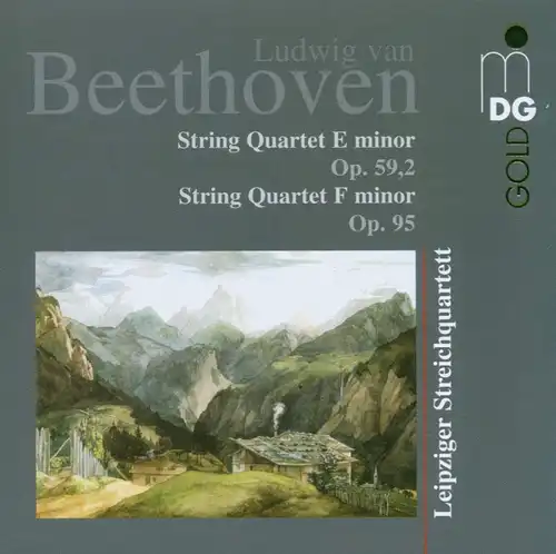 CD: Ludwig van Beethoven, String Quartets E minor Op. 59,2 / F minor Op. 95.
