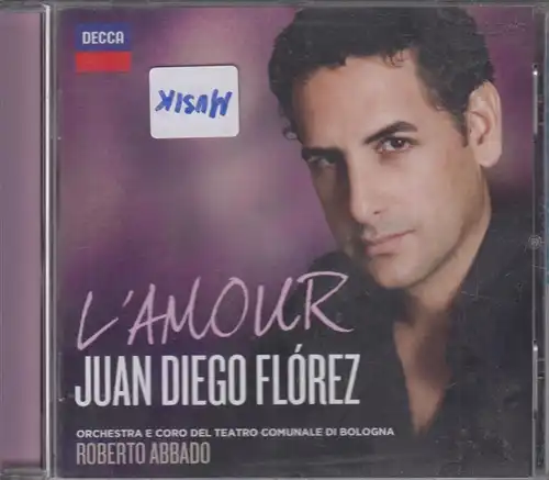 CD: Juan Diego Florez, L'Amour. 2014, Decca Music, gebraucht, gut