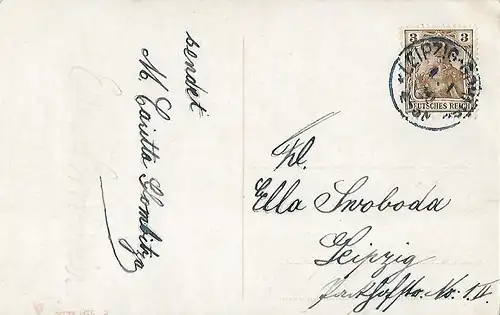 AK Viel Glück im neuen Jahre. ca. 1910, Postkarte, Neujahr, gebraucht, gut