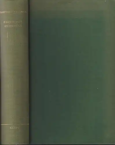 Buch: Fausts Weg zu Helena, Diener, Gottfried, 1961, Ernst Klett Verlag, gut