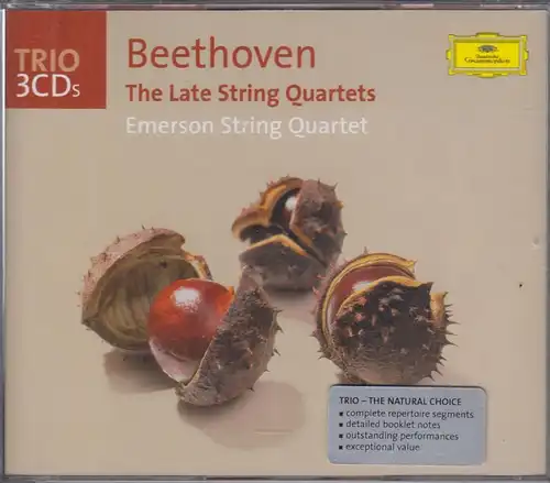 CD-Box: Emerson String Quartet, Beethoven. The late String Quartets. 1996, 3 CDs