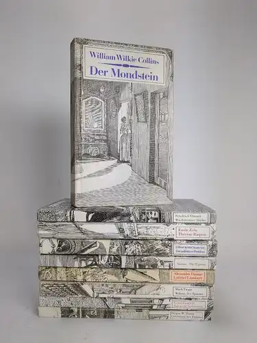 9 Bücher Verlag Das Neue Berlin, Twain, Zola, Dumas, Glauser, Collins, Zangwill