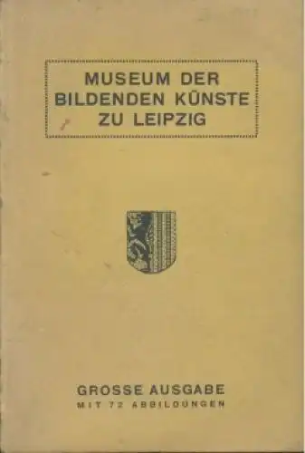 Buch: Museum der bildenden Künste zu Leipzig. Verzeichnis der Kunstwerke, Vogel