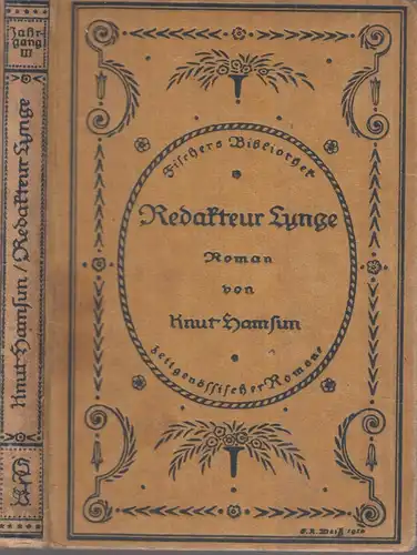 Buch: Redakteur Lynge, Hamsun, Knut. Ca. 1910, S. Fischer Verlag, gebraucht, gut