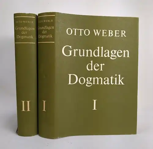 Buch: Grundlagen der Dogmatik, Weber, Otto. 2 Bände, 1969, Evangelische Vlg.
