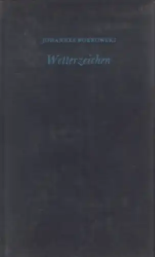 Buch: Wetterzeichen, Bobrowski, Johannes. 1966, Union Verlag, Gedichte