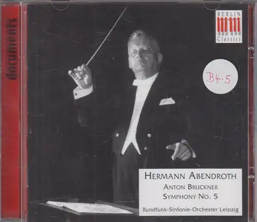 CD: Hermann Abendroth, Anton Bruckner. Symphony No. 5. 1996, gebraucht, gut