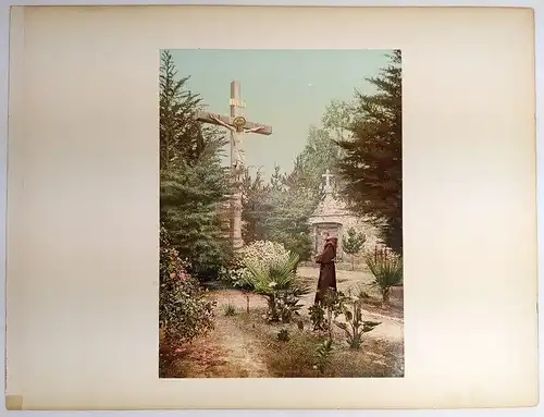 Foto: The Garden Crucifix, Mission Santa Barbara; The Old Mission Chapel. 1899