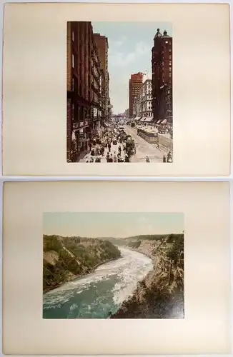 Foto: State Street, Chicago; Niagara Whirlpool Rapids Looking Down. Detroit 1900