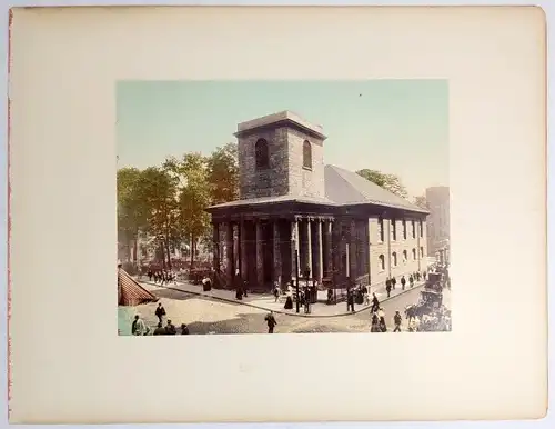 Foto: Boston - King's Chapel; New Old South Church. Detroit Photograph Co., 1900