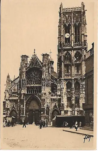 AK Dieppe. L Eglise Saint-Jacques. ca. 1917, gebraucht, gut