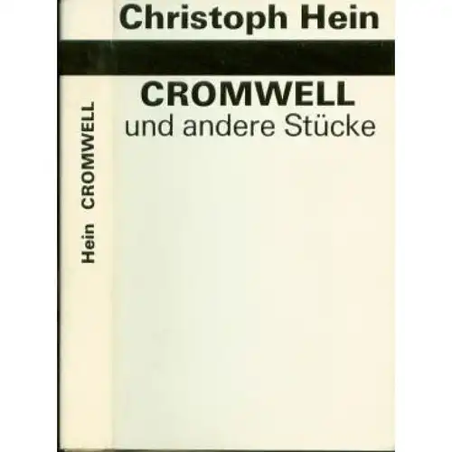 Buch: Cromwell, Hein, Christoph. 1985, Aufbau Verlag, und andere Stücke 325731