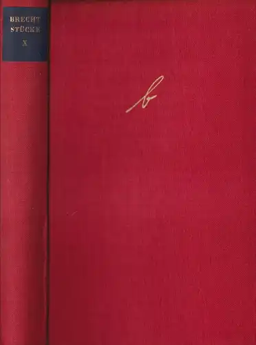 Buch: Stücke. Band X. Brecht Bertolt, 1958, Aufbau-Verlag, Schweyk, Kreidekreis