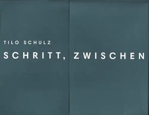 Ausstellungskatalog: Schritt, Zwischen, Schulz, Tilo, 2015, Verlag Moderne Kunst