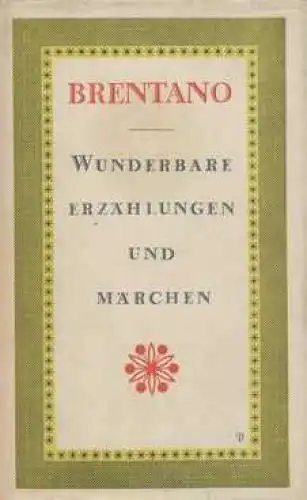 Sammlung Dieterich 301, Wunderbare Erzählungen und Märchen, Brentano, Clemens