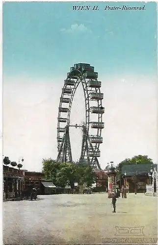 AK Wien II. Prater-Riesenrad. ca. 1922, Postkarte. Serien Nr, ca. 1922