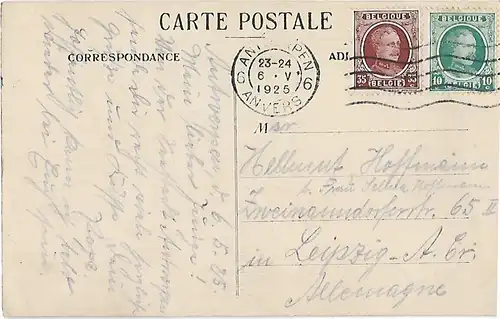 AK Antwerpen. Aanlegplaats. ca. 1925, Postkarte. Ca. 1925, gebraucht, gut