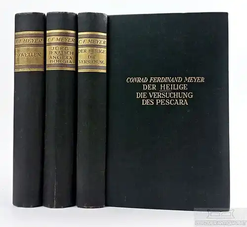 Buch: Sammlung / Konvolut 3 Bände, Meyer, Conrad Ferdinand, gebraucht, gut