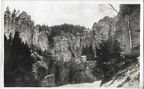 AK Teplicke Skaly Panorama. ca. 1920, Postkarte. Ca. 1920, gebraucht, gut