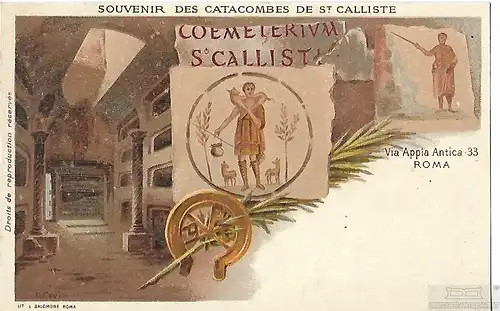 AK Roma. Via Appia Antica 33. ca. 1913, Postkarte. Ca. 1913, Verlag L. Salomone