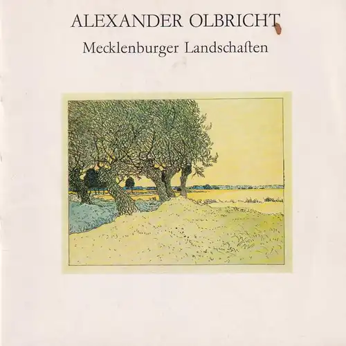 Buch: Alexander Olbricht: Mecklenburger Landschaften, INTERDRUCK, gut