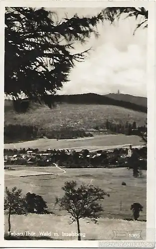 AK Tabarz / Thür. Wald m. Inselsberg. ca. 1954, Postkarte. Ca. 1954