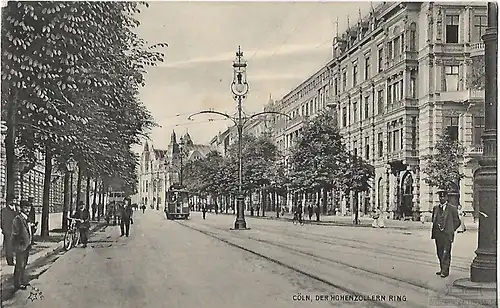 AK Cöln. Der Hohenzollern Ring. ca. 1910, Postkarte. Ca. 1910, gebraucht, gut