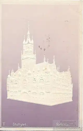 AK Stuttgart. Rathaus. ca. 1914, Postkarte. Ca. 1914, gebraucht, gut