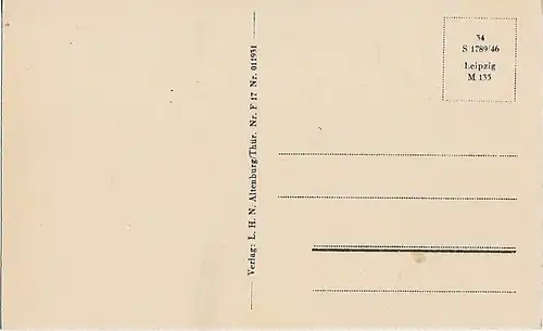 AK Altenburg i. Thür. Rote Spitzen. ca. 1913, Postkarte. Ca. 1913, Verlag L.H.N