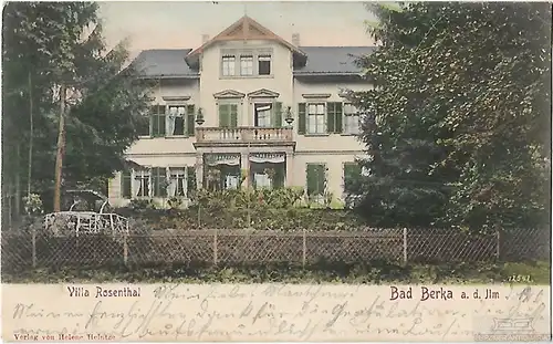 AK Bad Berka a.d. Ilm. Villa Rosenthal. ca. 1905, Postkarte. Ca. 1905