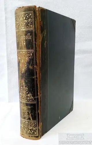Buch: Verzeichnis der vom Kaiserlichen Patentamt im Jahre 1914 erteilten...1915