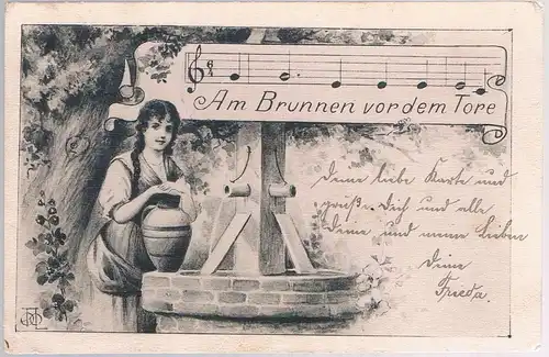 AK Am Brunnen vor dem Tore. ca. 1906, Postkarte, gebraucht, gut, gelaufen