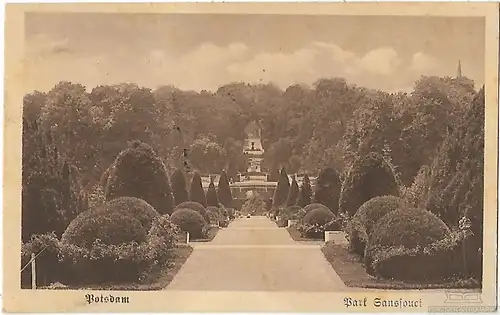 AK Potsdam. Park Sanssouci. ca. 1919, Postkarte. Serien Nr, ca. 1919