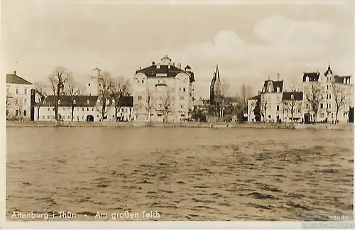 AK Altenburg i. Thür. Am großen Teich. ca. 1913, Postkarte. Serien Nr, ca. 1913