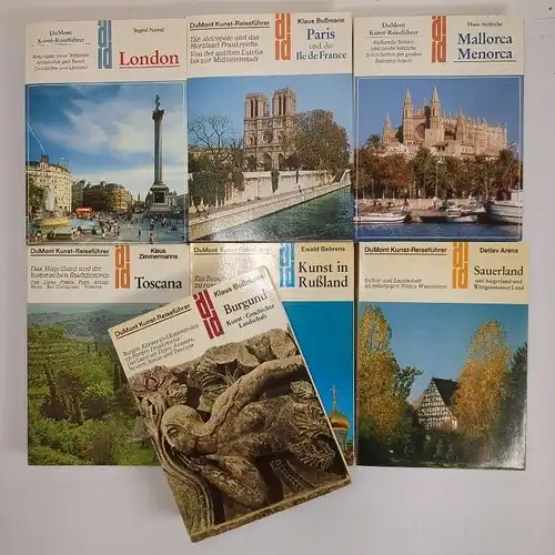 7 Bücher DuMont Kunst-Reiseführer: London, Paris, Toscana, Mallorca, Burgund ...