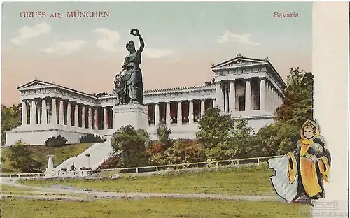 AK Gruss aus München. Bavaria. ca. 1914, Postkarte. Ca. 1914, gebraucht, gut