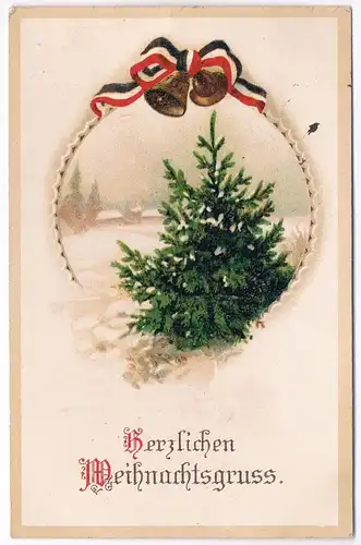 AK Herzlichen Weihnachtsgruss. Postkarte, ca. 1915, gebraucht, gut, Feldpost