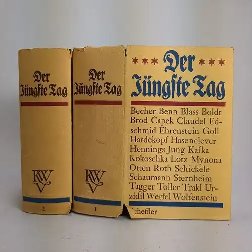Buch: Der Jüngste Tag, Die Bücherei einer Epoche, 2 Bände, 1970, Scheffler Vlg.