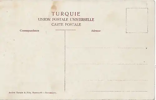 AK Beyrout and Lebanon (Syria). ca. 1912, Postkarte. Ca. 1912, gebraucht, gut