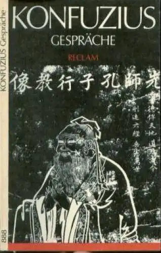 Buch: Konfuzius, Moritz, Ralf. Reclams Universal-Bibliothek, 1986, Gespräche