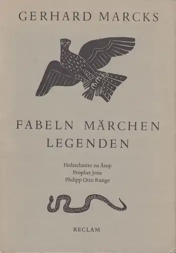Buch: Fabeln, Märchen, Legenden, Marcks, Gerhard. 1987, Reclam Verlag