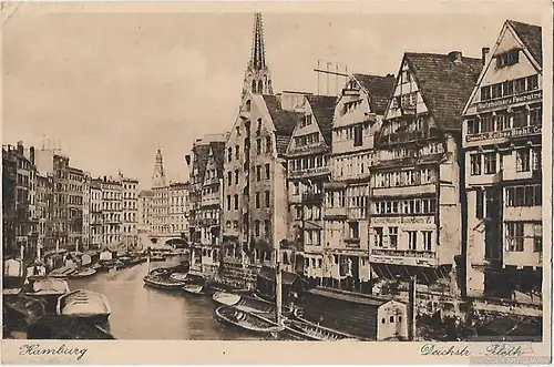 AK Hamburg Deichstraße. Fleth. ca. 1914, Postkarte. Serien Nr, ca. 1914