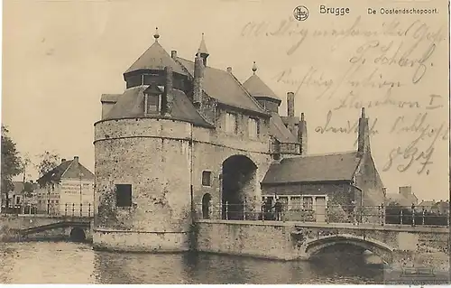 AK Brugge. De Oostendscheport. ca. 1917, Postkarte. Ca. 1917, Verlag Ern. Thill