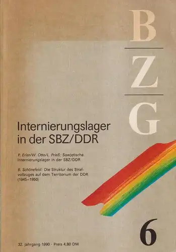 Buch: Internierungslager in der SBZ/DDR. Erler / Otto u.a., 1990, Dietz Verlag