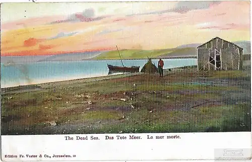 AK Das Tote Meer. ca. 1913, Postkarte. Ca. 1913, Verlag Hermann Striemann