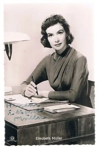 Elisabeth Müller. Autogrammkarte. Signiert, Autogrammkarte. Nr. 2594