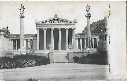 AK Athenes. L Academie. ca. 1908, Postkarte. Serien Nr, ca. 1908, gebraucht, gut