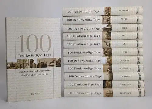 Buch: 100 denkwürdige Tage Januar-Dezember, 12 Bände, 2006, LiCo Verlag